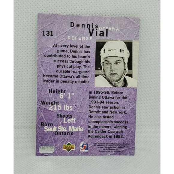 3 Vintage Upper Deck Be A Player Ottawa Collectible Hockey Trading Cards - Picture 4 of 9